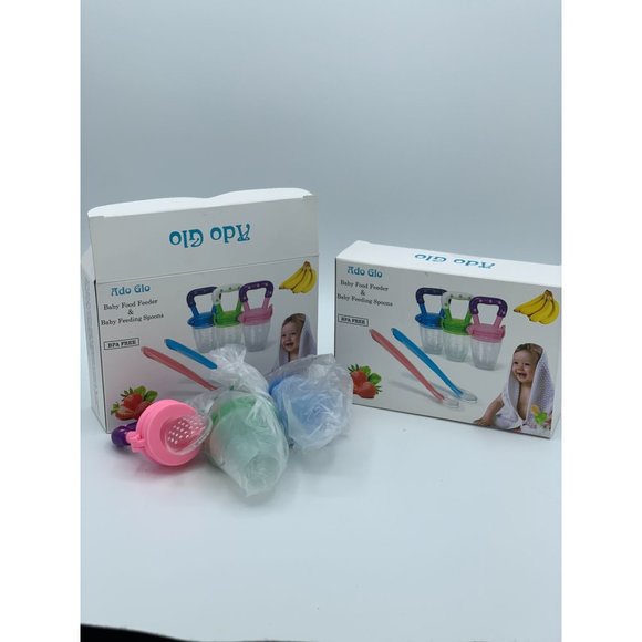 Ado-Glo Baby Food Mesh Feeder & Baby Feeding Spoons Bundle Pack - Picture 4 of 4
